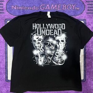 Hollywood Undead streetwear black cotton skater t-shirt Size XL